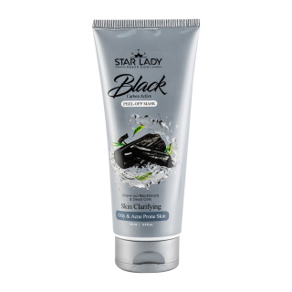 ماسک لایه بردار صورت استار لیدی مدل Black Crbon Active مناسب پوست چرب و مستعد آکنه حجم 175 میلی لیتر